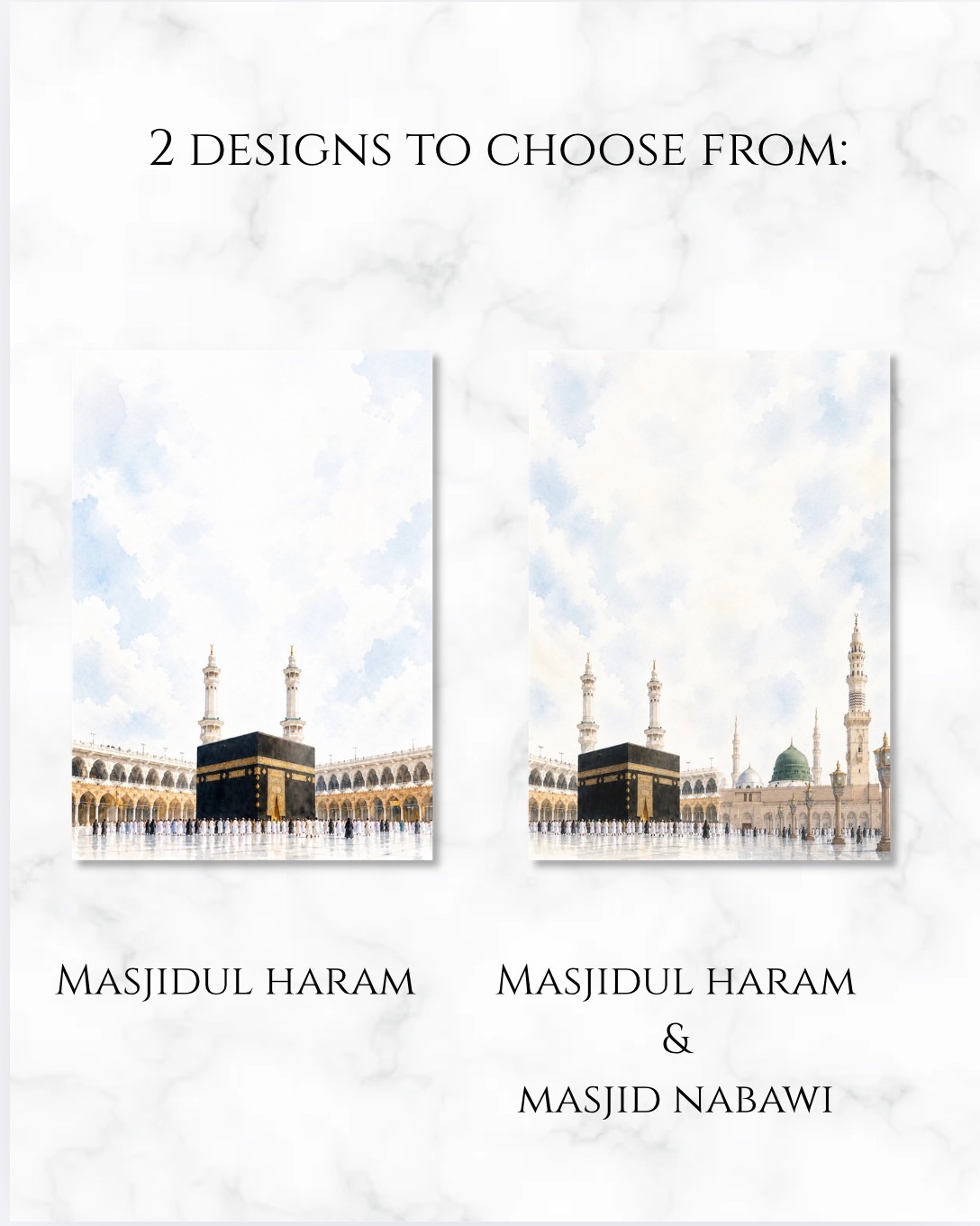 Personalised Hajj / Umrah Glitter Block Keepsake — photo 4