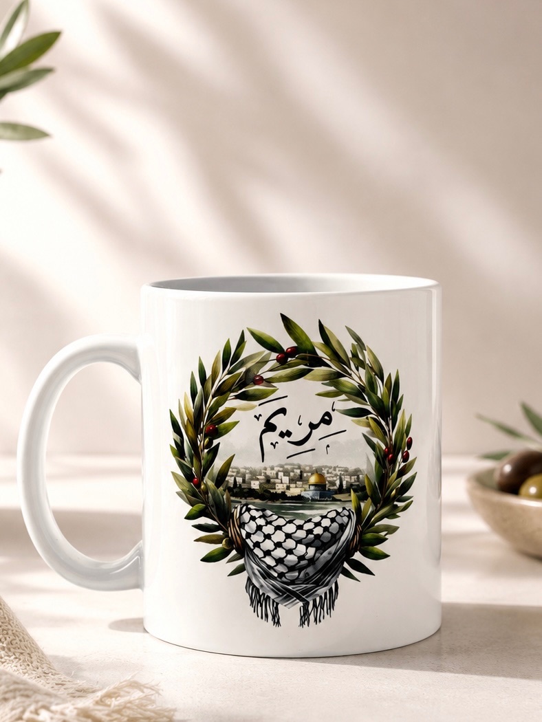 Personalised Palestine Heritage Ceramic Mug